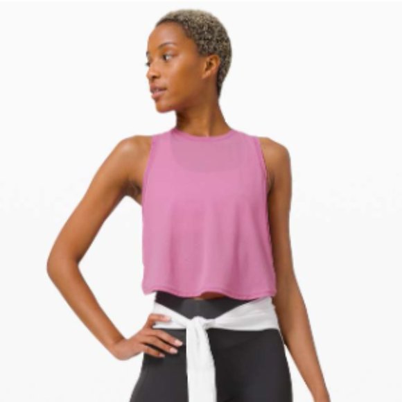 lululemon athletica Tops - Lululemon Fast as Light Tank *Mesh Magenta Glow